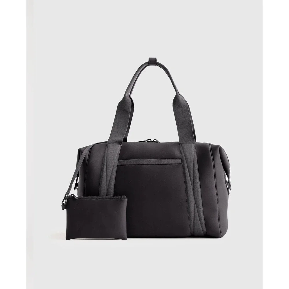 Quince All-Day Neoprene Duffle Bag Black Travel Gym Weekender NWT